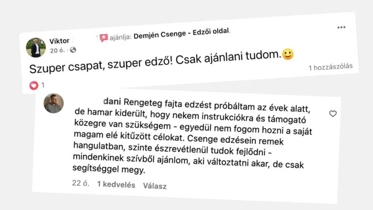 szuper csapat, szuper edző! csak ajánlani tudom